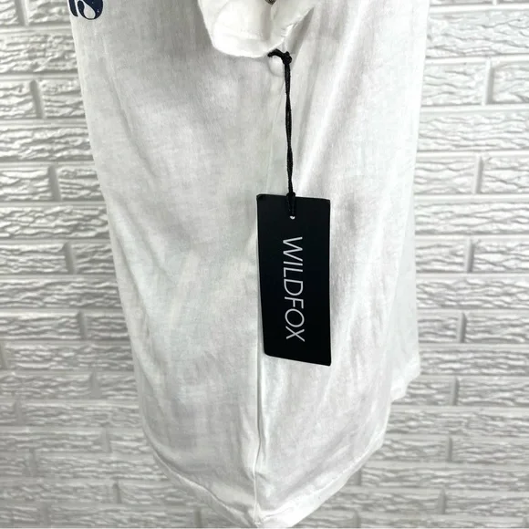 Wildfox Bikinis & Belinis Keke Tee T-Shirt Clean White Short Sleeve Size Small - Picture 6 of 9